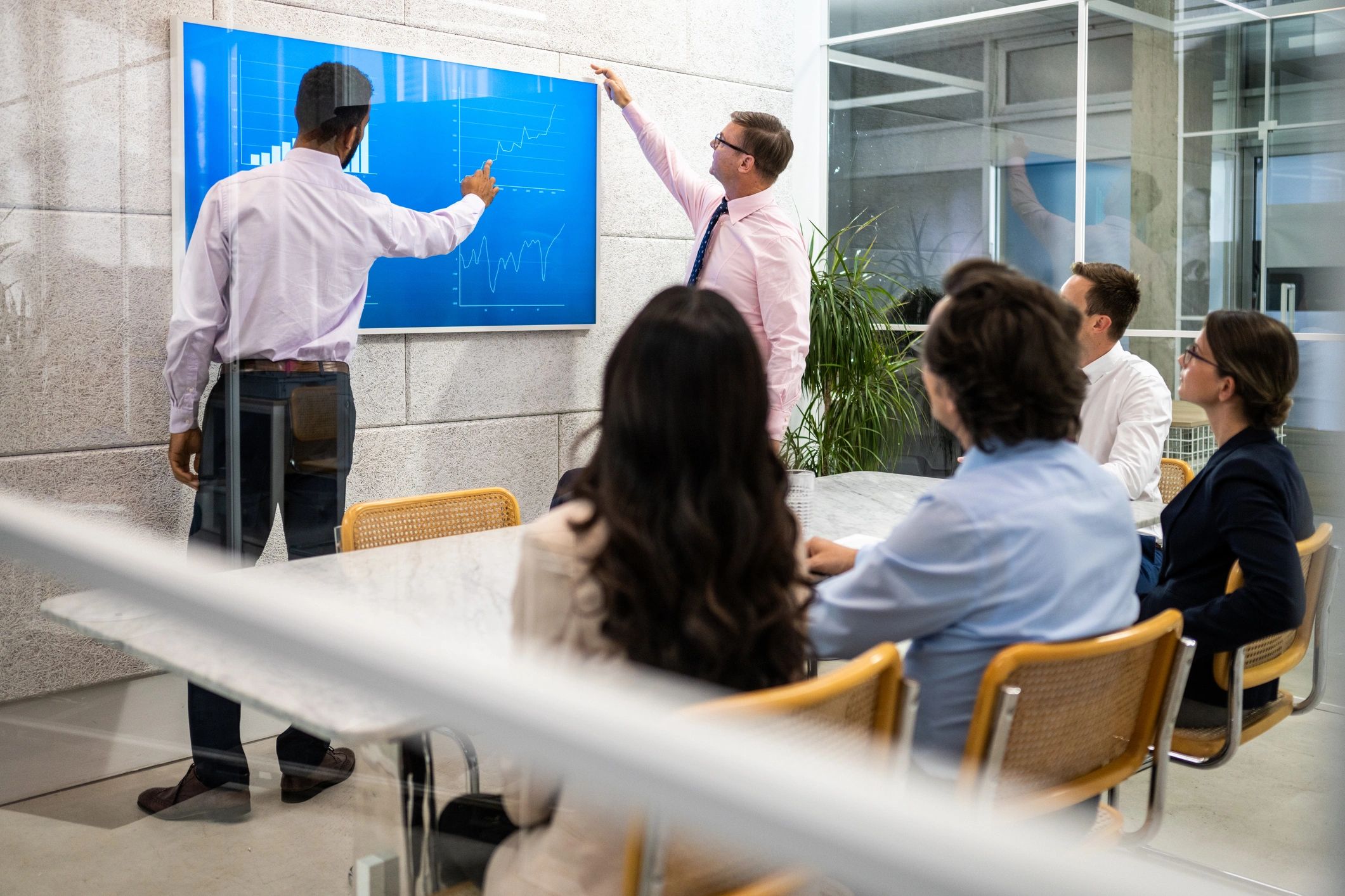 Business team meeting in a professional conference room