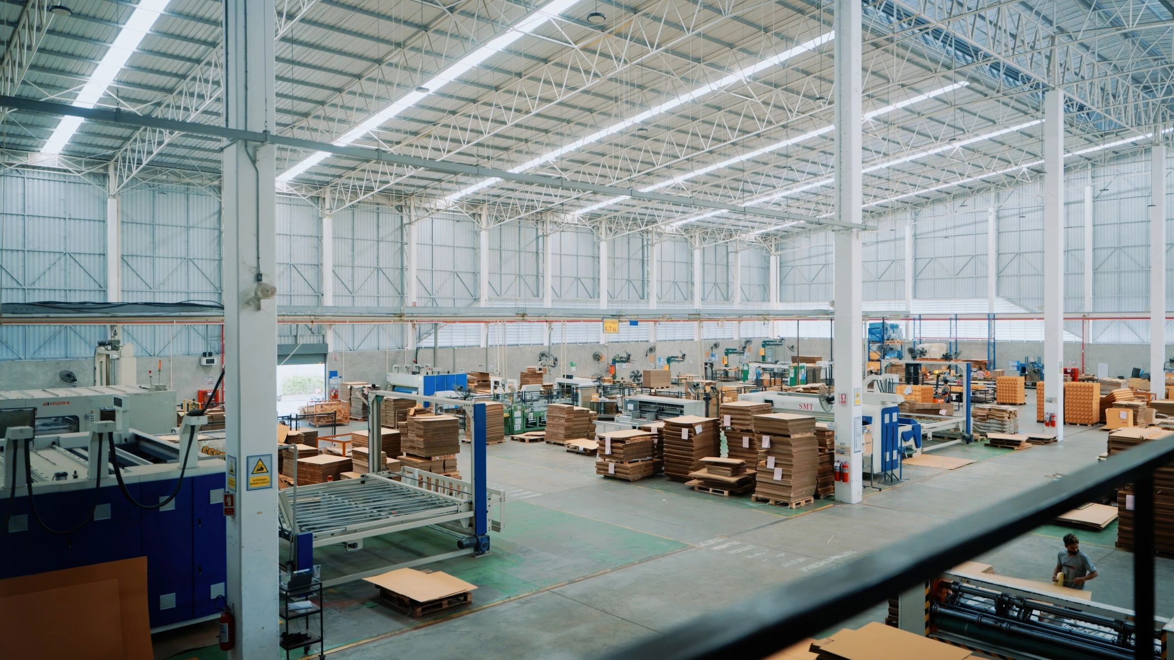Commercial warehouse interior representing insured business property