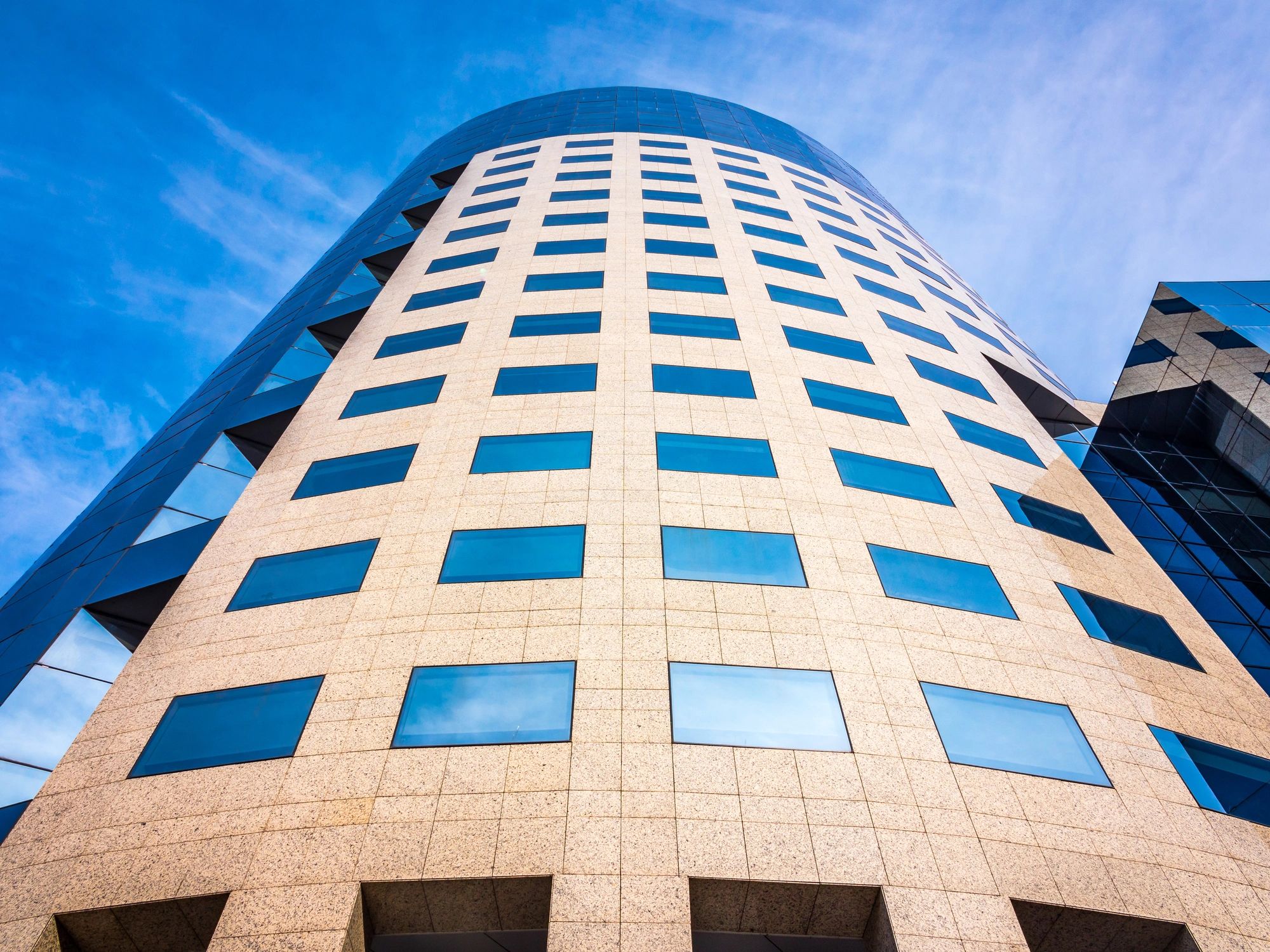 Modern commercial building exterior for property management companies